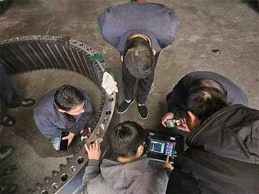 測無損滲碳層厚度，中高頻大型齒輪淬火層深度測量，回轉體支撐淬火層測量